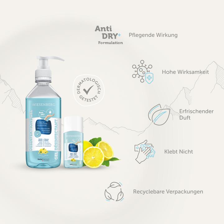 Produktbild Wiesenberg Hand Desinfektionsgel Fresh Lemon Gel (5000 ml)