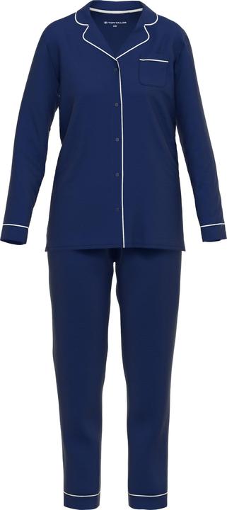 Produktbild Tom Tailor Sofia Dames Doorknooppyjama - Blauw (38)