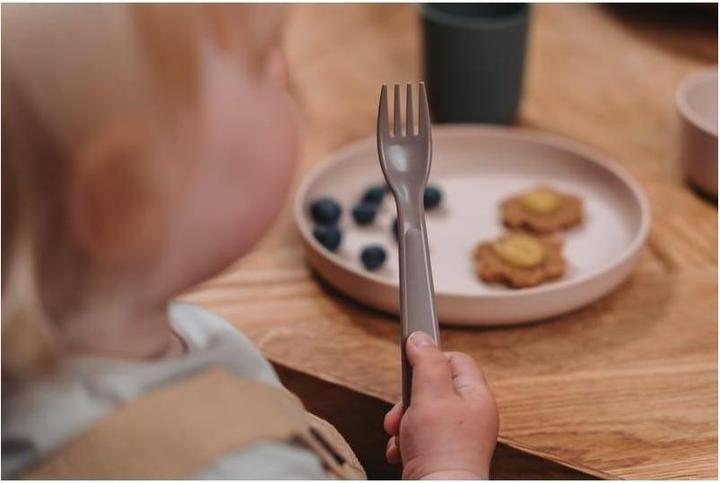 Actual product image dantoy Tiny Organic Cutlery Set g/green 2pcs