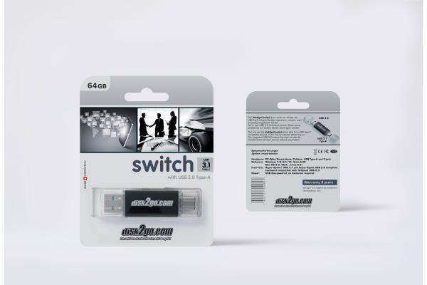 Image du produit Disk2go Switch (64 Go, USB-A, USB-C)