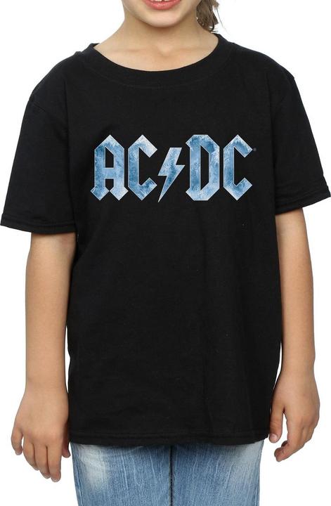 Produktbild AC/DC Blaues Ice Logo TShirt Mädchen aus Baumwolle (116)