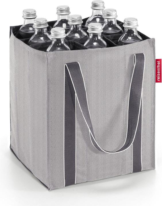 Actual product image reisenthel bottlebag herringbone grey