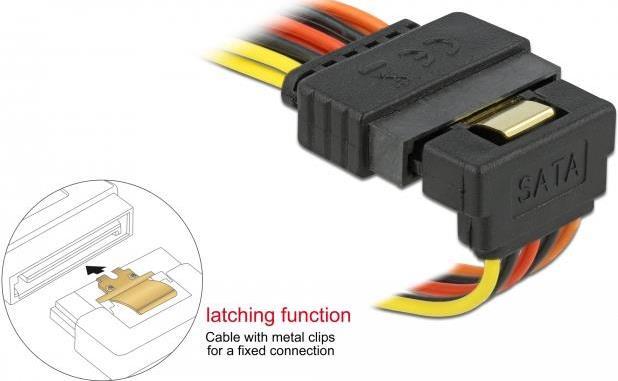 Actual product image Delock SATA to 2x SATA Y power adapter