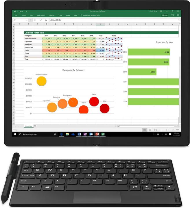 Produktbild Lenovo ThinkPad X1 Fold Gen 1 (13.30", 256 GB, 8 GB, Ohne Tastaturlayout, Intel Core i5-L16G7)