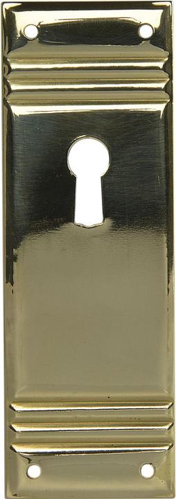 Produktbild Schörghofer & Frehe Schlüsselschild Landhausstil gross stehend, Messing poliert