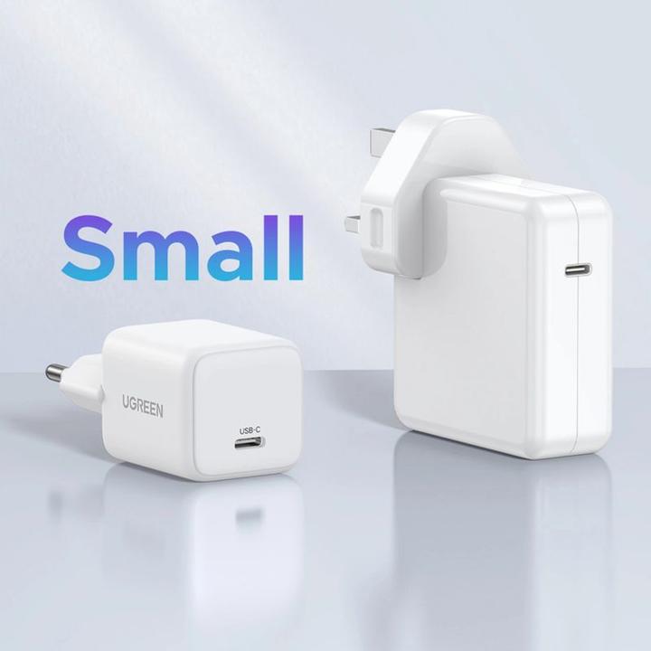 Produktbild Ugreen - Wall Charger X512 (55554) - USB-C, GaN, Fast Charging, 20W, PD3.0, QC4, 3A - White (20 W, 1 Port)