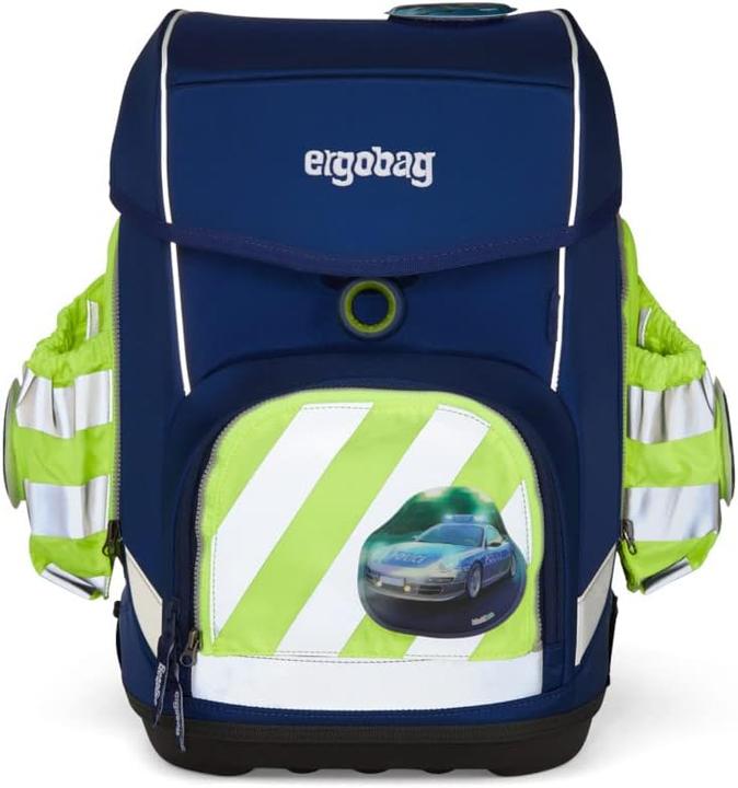 Actual product image Ergobag Fluo-Zip Set with Reflector and Side Pockets Yellow