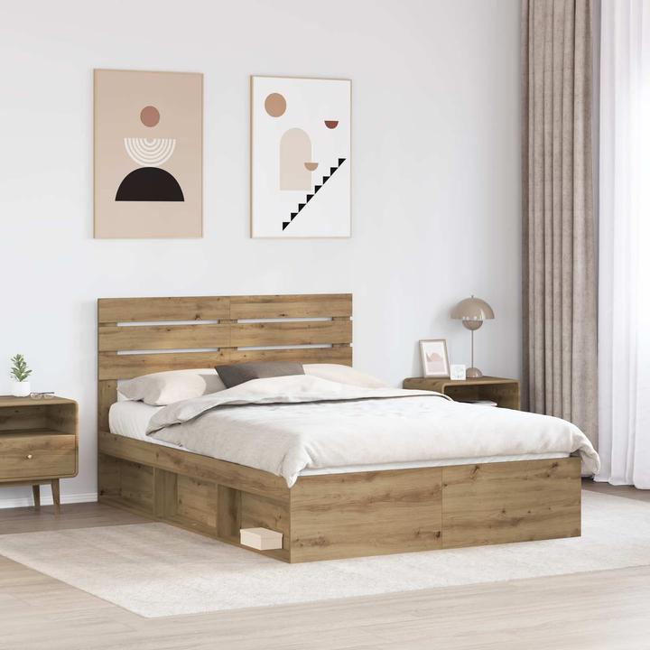 Image du produit vidaXL Moderner Bettrahmen (140 x 190 cm)