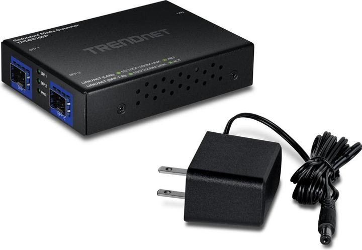Actual product image Trendnet 1000BASE-T to Dual SFP Fiber