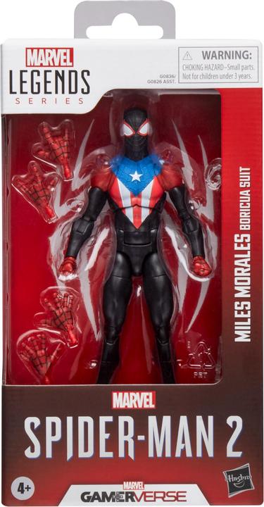 Produktbild Hasbro Spider-Man 2 Marvel Legends Gamerverse Actionfigur Miles Morales (Boricua Suit) 15 cm
