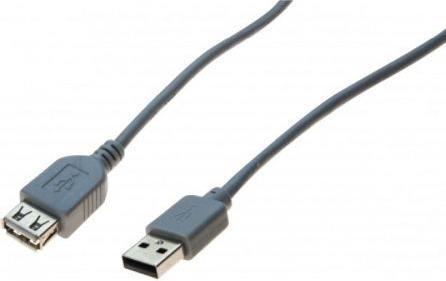 Générique USB2.0 extension cable a male / a female grey - 0.40 m (0.40 m, USB 2.0)