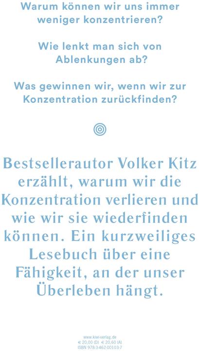 Produktbild Konzentration (Deutsch, Volker Kitz, 2021)