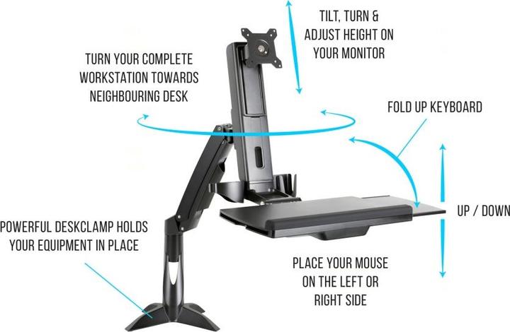 Actual product image Multibrackets Flex Desk Workstation (27", 8 kg)