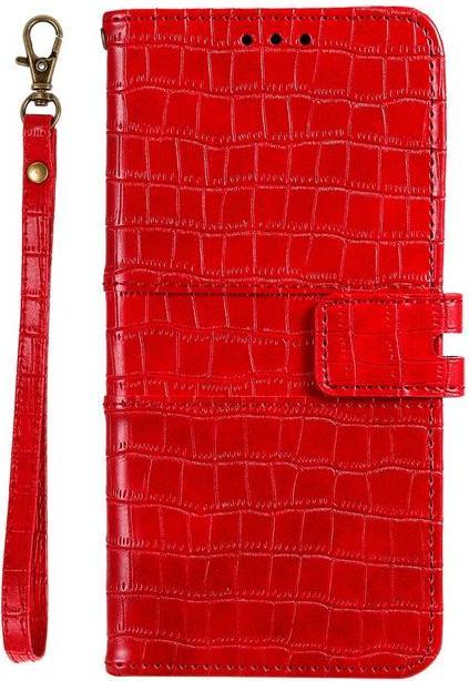 Produktbild MU Style Leder Bookcover Hülle mit Krokodilmuster (Apple iPhone 13 Pro)