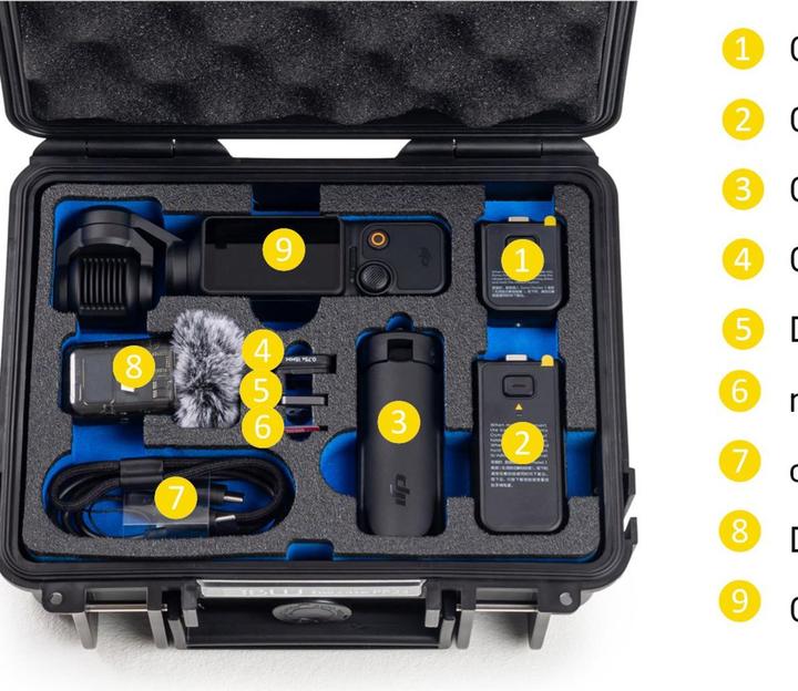 Image du produit B&W International B&W DJI Osmo Pocket 3 Case Type 500 Vert (Valises de drone)
