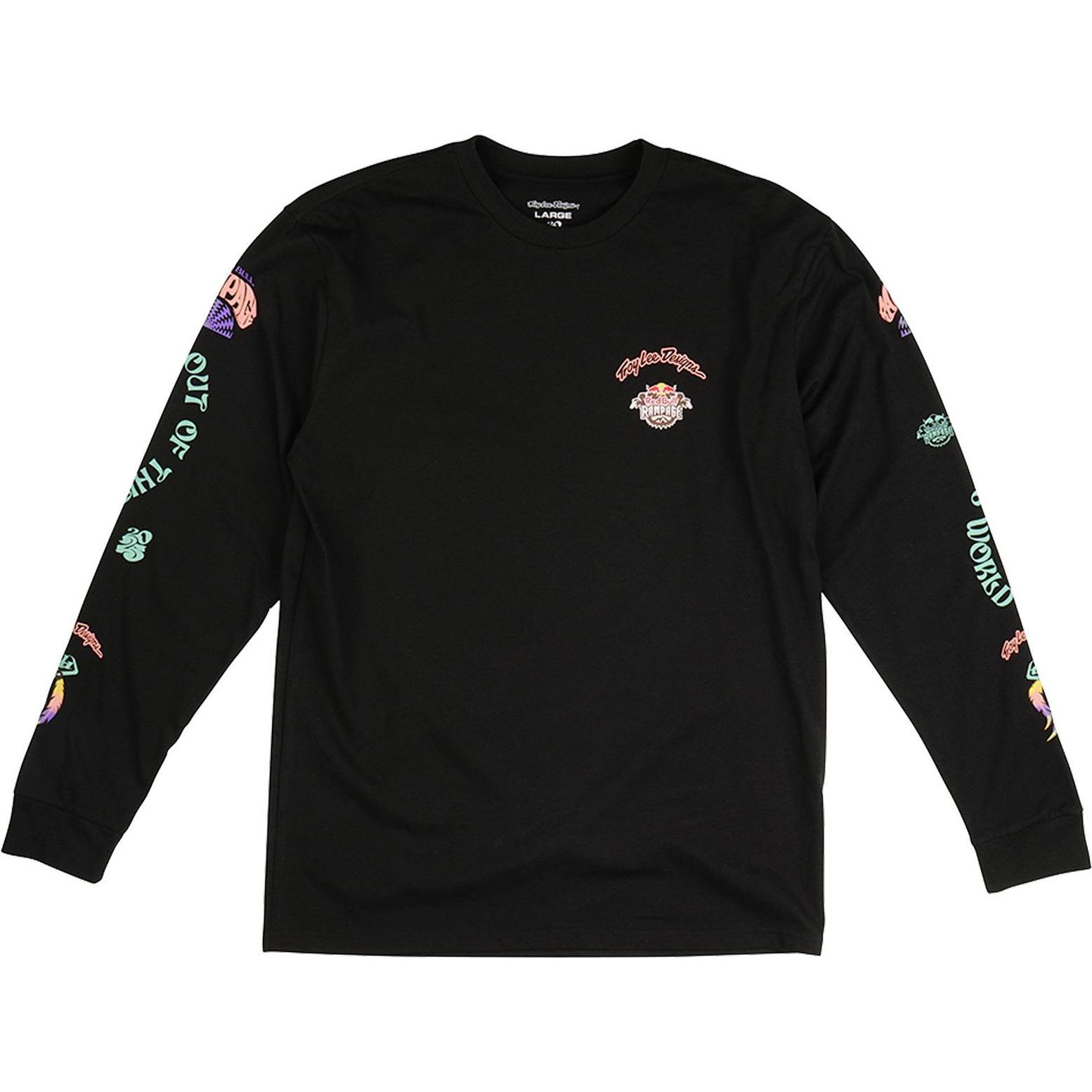 Troy Lee Designs, Felpa + Maglione, x RedBull Rampage Valley of Gods Longsleeve, black, L, Nero, (L)