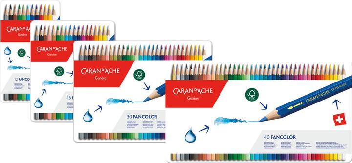 Productafbeelding Caran d'Ache Fancolor Farbstifte Metallschachtel (Veelkleurig, 12 x)