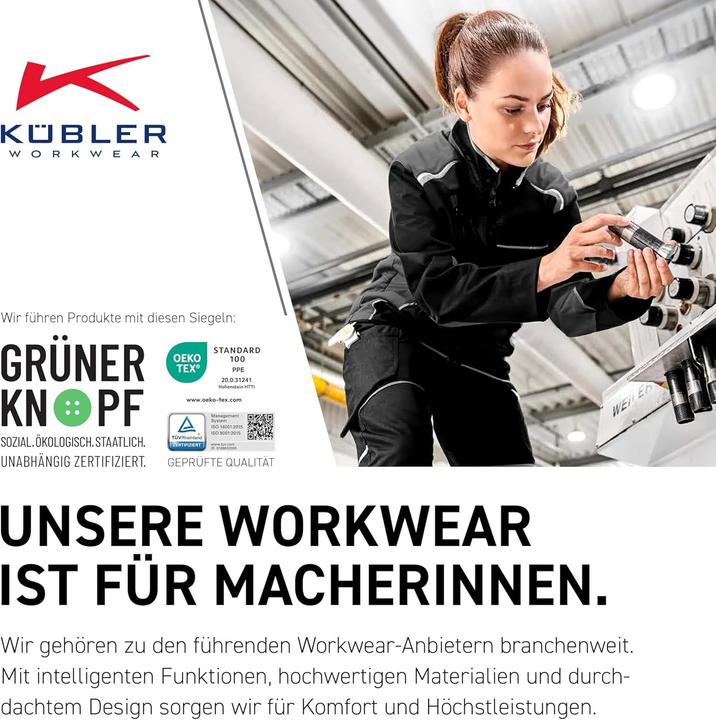 Produktbild Kübler Activiq Damenhose 2550 schwarz/anthrazit 52 (52)