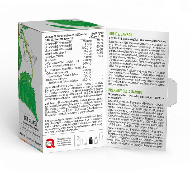 Immagine prodotto Sekoya Ortica e bambù | Rafforza capelli e unghie (90 pz.)