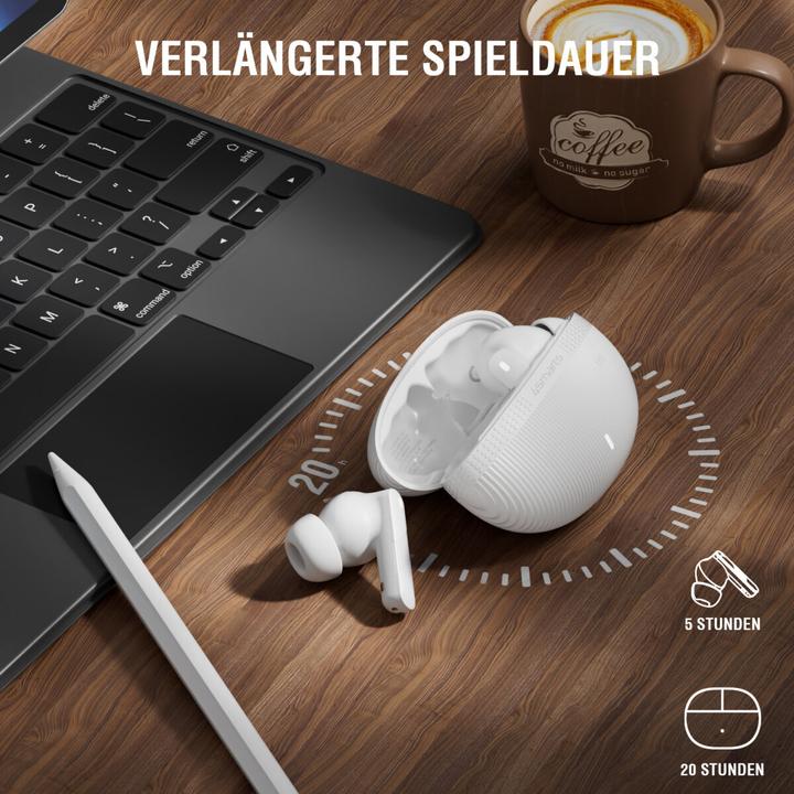 Actual product image 4smarts Wireless Headset SkyBuds Pro ANC, weiss (ANC, 20 h, Wireless)