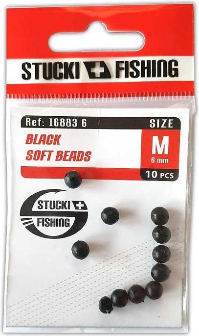 Actual product image Stucki Thun Rubber beads Soft Black
