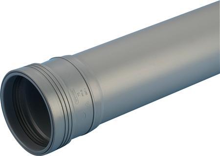 Immagine prodotto Wavin Tubo di drenaggio Wafix PP con raccordo 40 x 1000 mm grigio