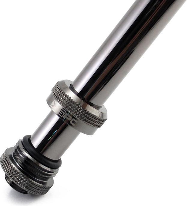Image du produit XSPC Raccord G1/4" sur tube dur 14mm, noir chrome - 8 pièces