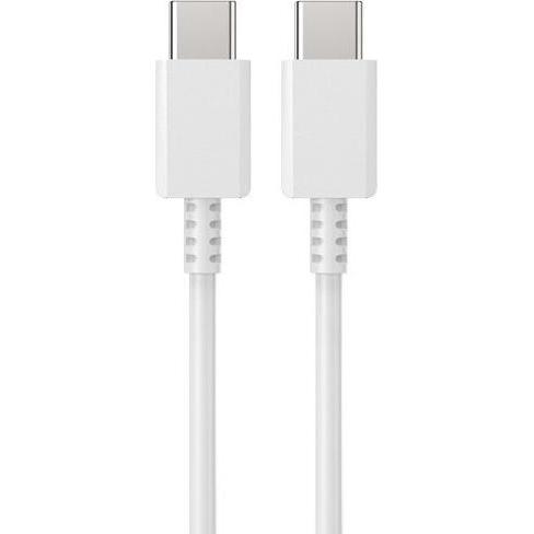 No Name Cavo economico USB Pd da Tipo-C a Tipo-C 3a 60w Bianco 1m (1 m, 60 W), Cavo USB