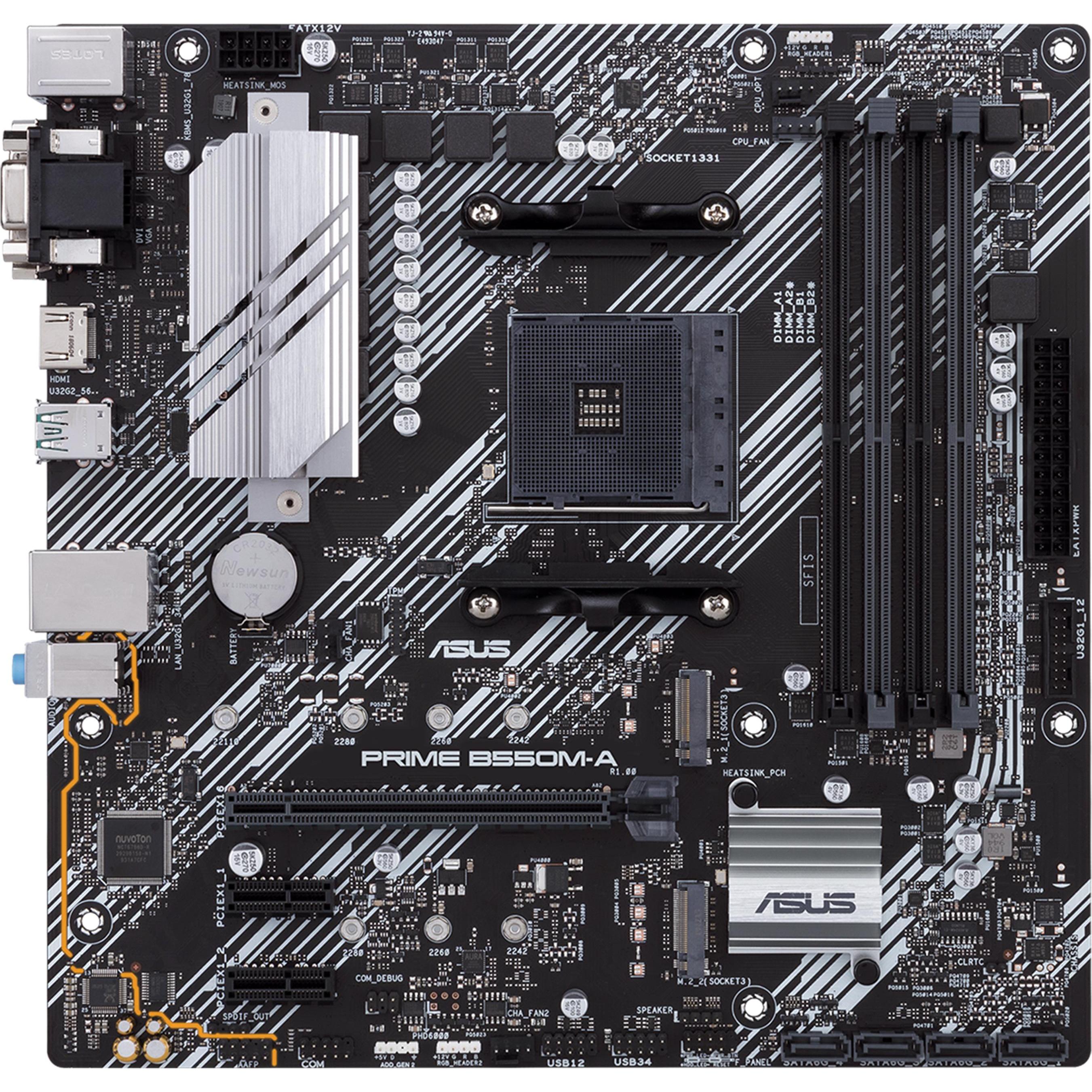 ASUS PRIME B550M-A (AM4, AMD B550, mATX), Mainboard
