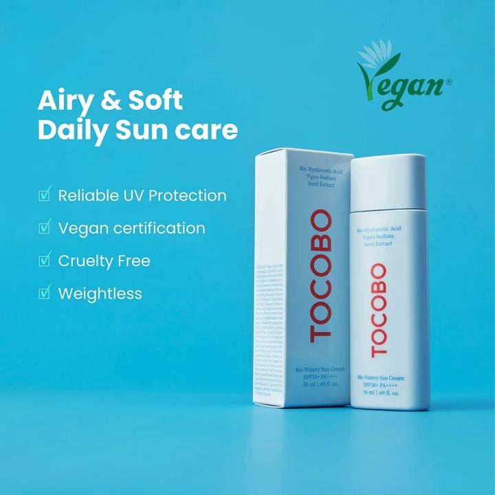 Productafbeelding Tocobo Bio Watery (Zonnecrème gezicht, SPF 50+, 50 ml, 50 g)