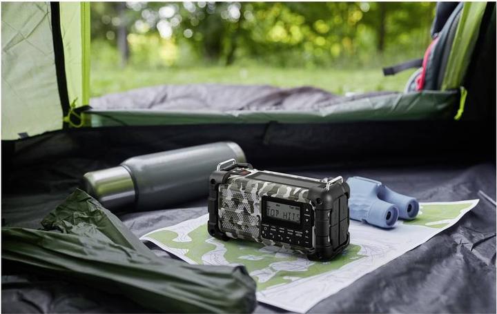 Produktbild Sangean MMR-99 DAB+ Artic Camo Notfall/Kurbel/Solar Radio (DAB+, FM, Bluetooth)