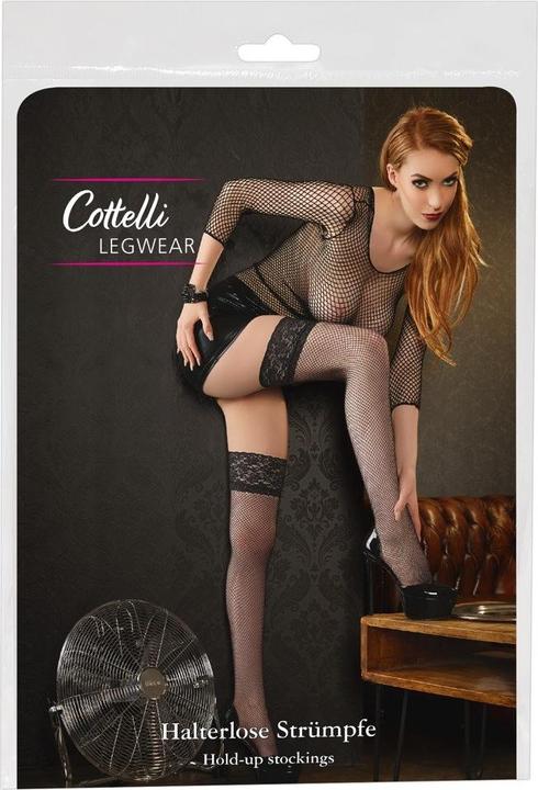 Actual product image Cottelli Collection Fish-net stockings hold up (M)