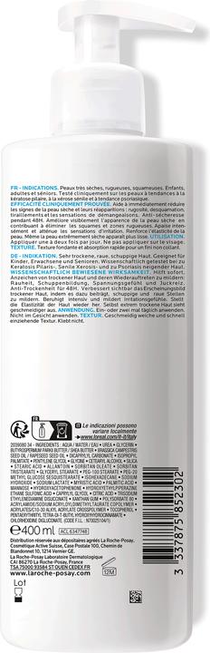 Produktbild La Roche Posay Lipikar Milch Urea 10% (Körpercreme, Körperlotion, Körpermilch, 400 ml)