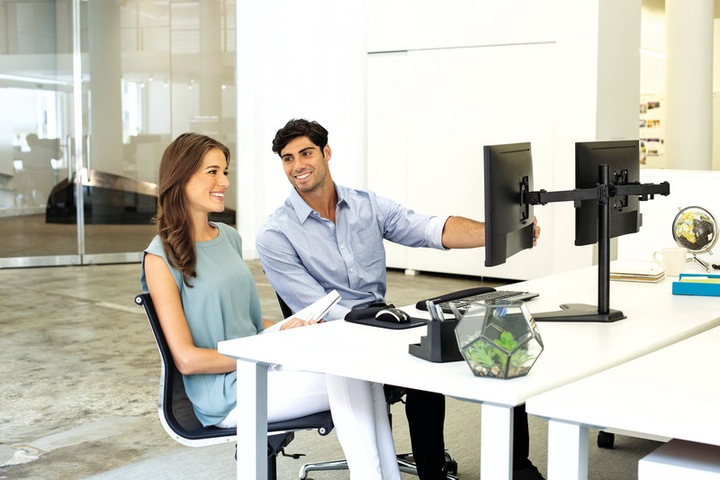 Produktbild Fellowes Freistehender Doppel Monitorarm Professional Series (Tisch, 27")