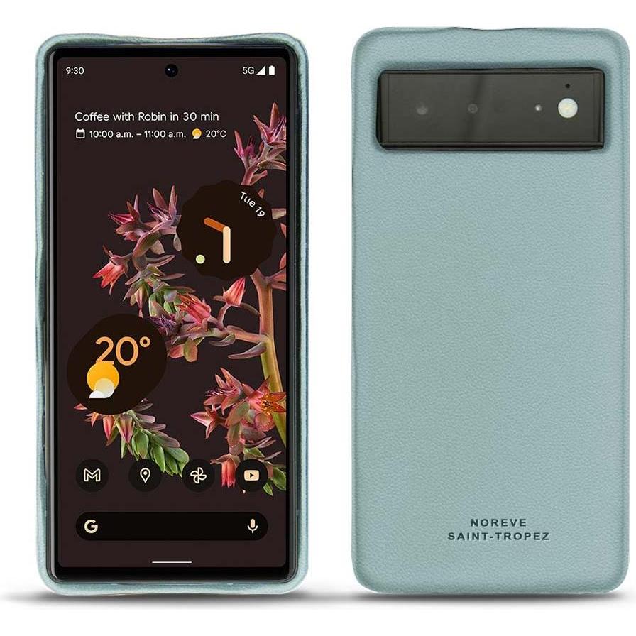 Noreve Lederschutzhülle (Google Pixel 6), Smartphone Hülle, Blau