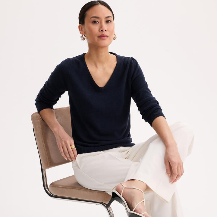 Produktbild Anne Weyburn Pullover mit V-Ausschnitt (48)