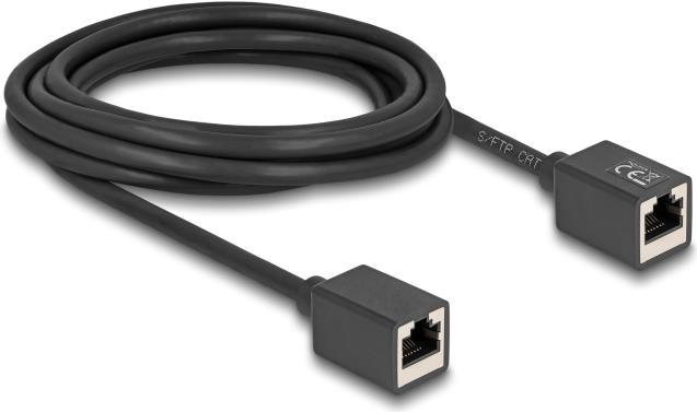 Actual product image Delock Network extension cable coupling RJ45 socket to R (S/FTP, CAT6a, 3 m)