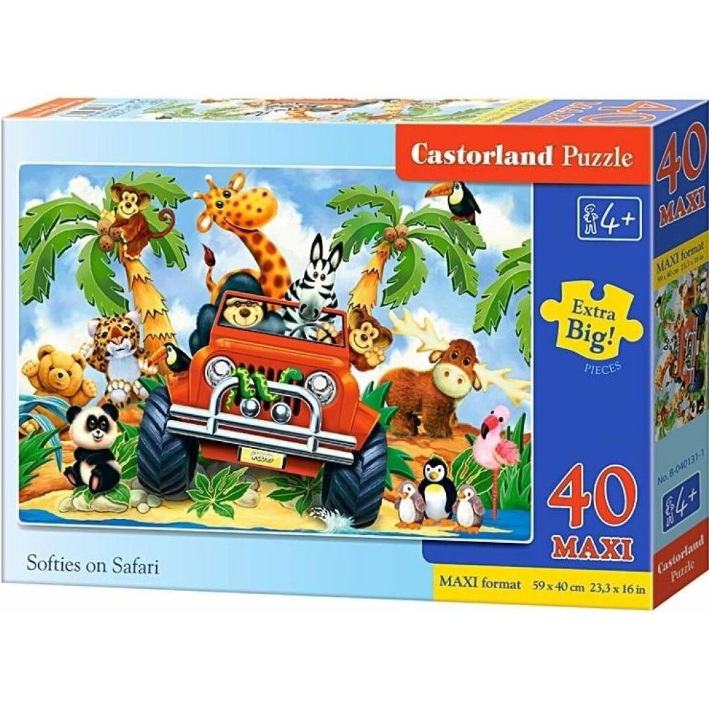 Castorland CASTOR Softies ir safari 40 EL - 040131 (40 Teile)