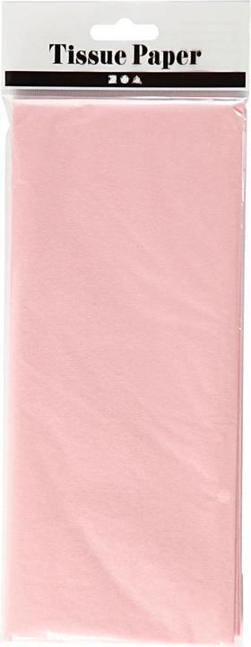 Produktbild Creativ Company Seidenpapier Hellrosa 10 Blatt 14 gr, 50x70cm (14 g/m², 10 x)