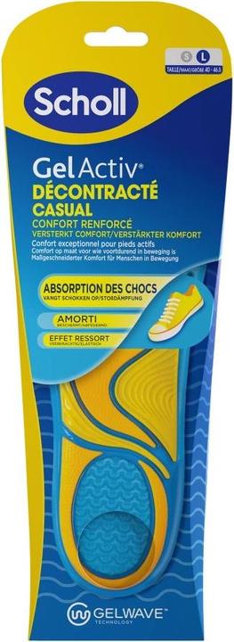 Produktbild Scholl GelActiv Herren-Schuheinlagen für Freizeitschuhe - erhöhter Komfort mit Memory Foam und GelWave