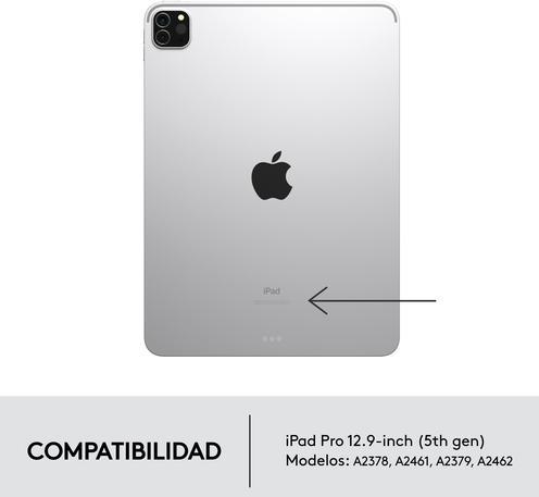 Actual product image Logitech Combo Touch (Eng. Int., iPad Pro 12.9 2022 (6th Gen), iPad Pro 12.9 2021 (5th Gen))