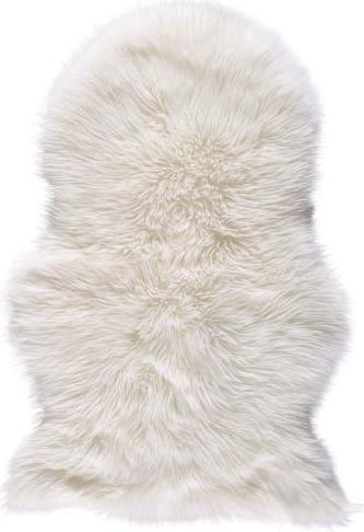 Domoletti Tappeto in pelliccia di pecora 90x60 Latte (90 x 60 cm)