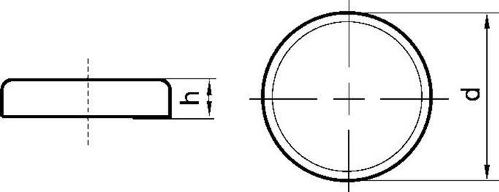 Actual product image Beloh Magnetic flat gripper D.40xH.8mm without threaded bush Holding force 125N