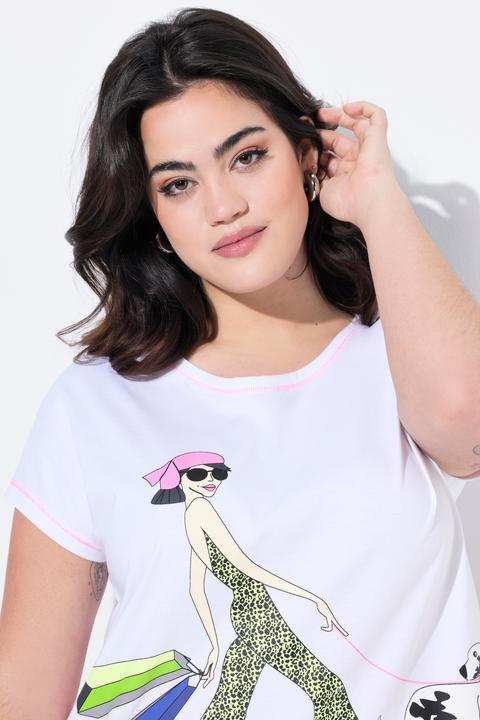 Actual product image Angel of Style T-Shirt, A-Linie, Frauen-Motiv, Neon-Nähten (48)