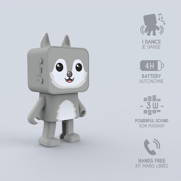 Actual product image Mobility on Board Dancing Animal speaker - Wolf (4 h, Rechargeable battery operated)