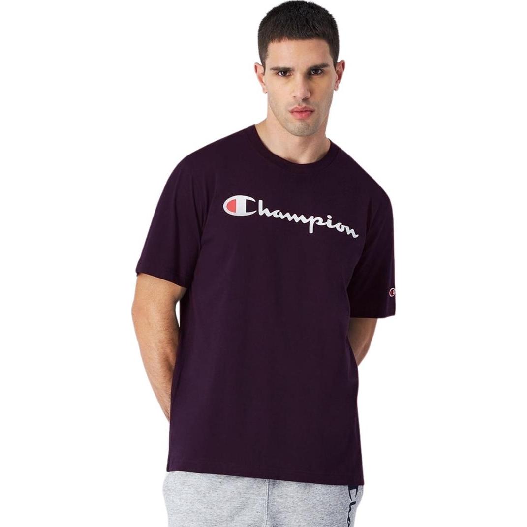 Champion, Herren, Shirt, Koszulka męska SS Tee fioletowa 220256 VS025 XL, Violett, (XL)