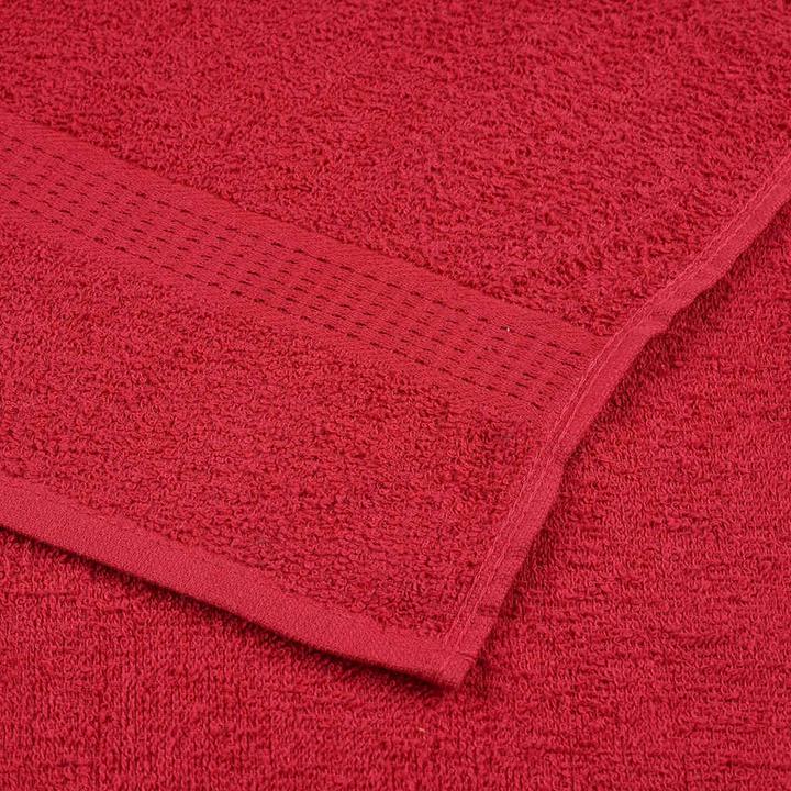 Actual product image VidaXL Sauna towels 4 pcs. Red 80x200 cm 360 g/m² 100% cotton towel (80 x 200 cm)