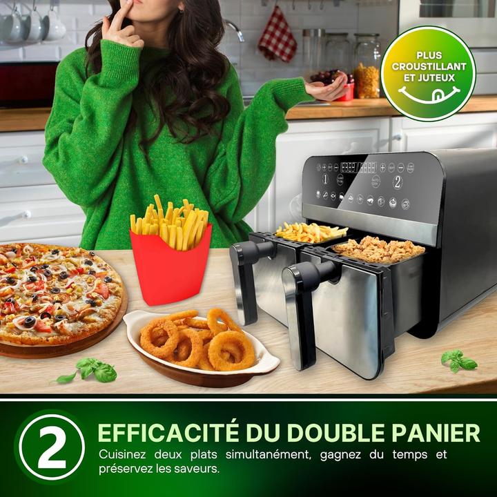 Produktbild Comfy Nest Doppelte Heissluftfritteuse XXL