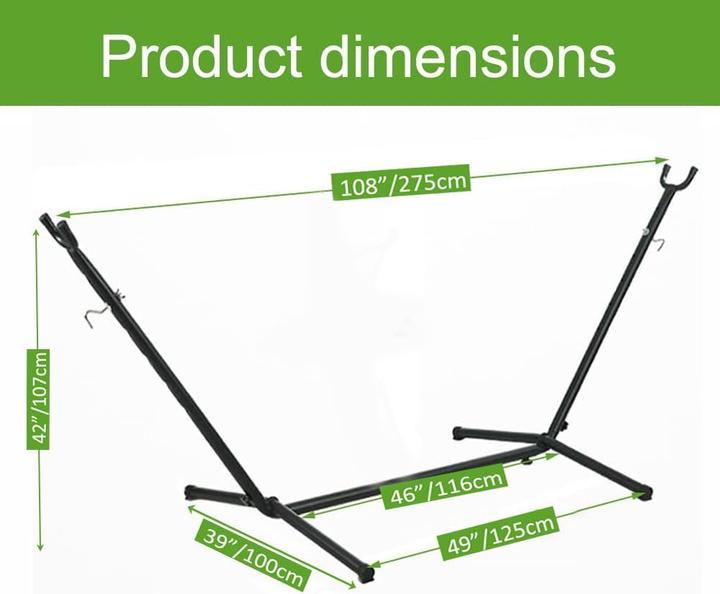 Image du produit Goutime Double hamac avec support (250 kg)