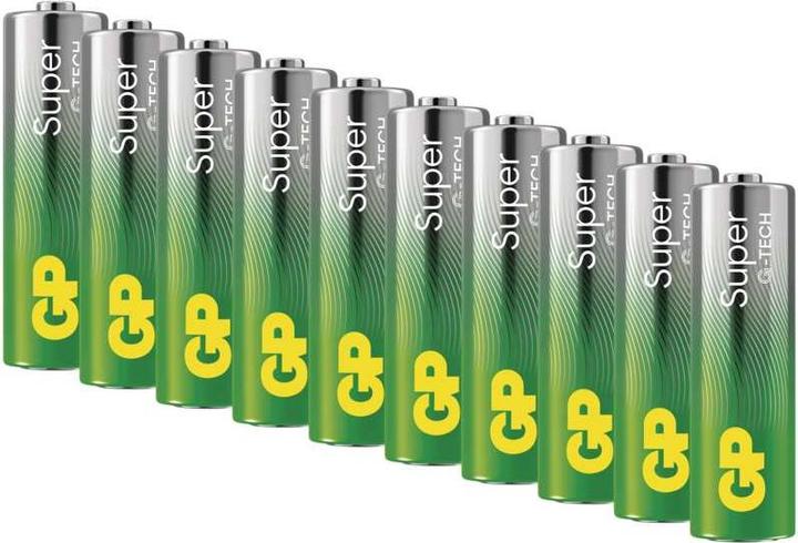 Actual product image GP Batteries GP alkaline battery SUPER AA (LR6)- 10ks (10 pcs., AA)